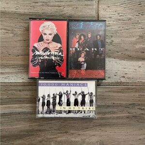 Madonna Heart 10,000 Maniacs Cassette Tapes